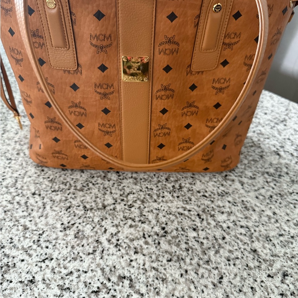 Medium MCM Tan Leather Women's Bag